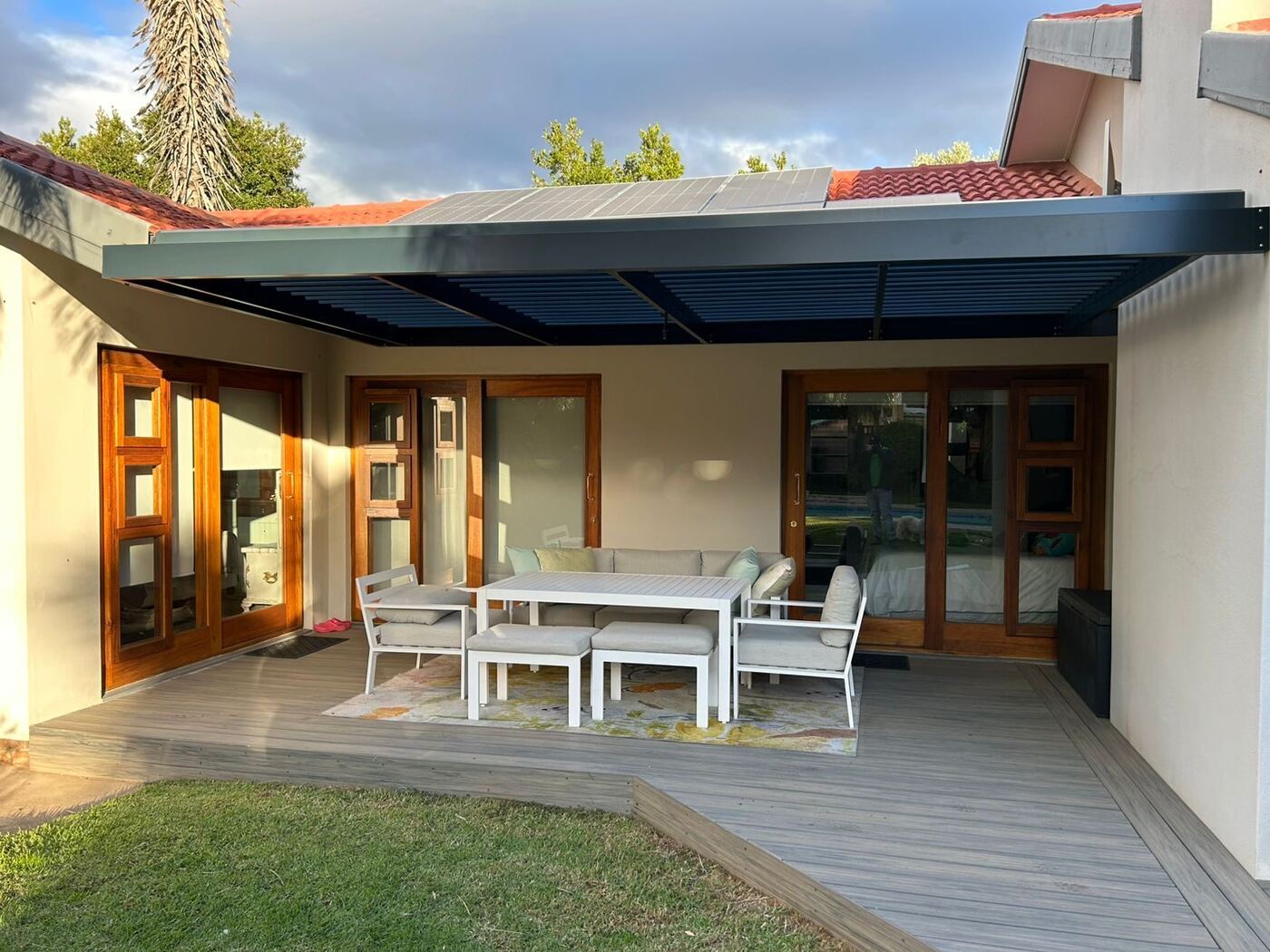Charcoal Louvre Awning, Durbanville — view 2.