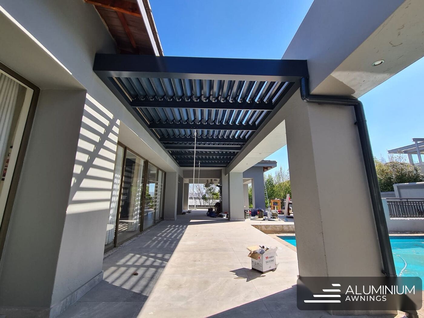Charcoal Louvre Roof, Stellenbosch