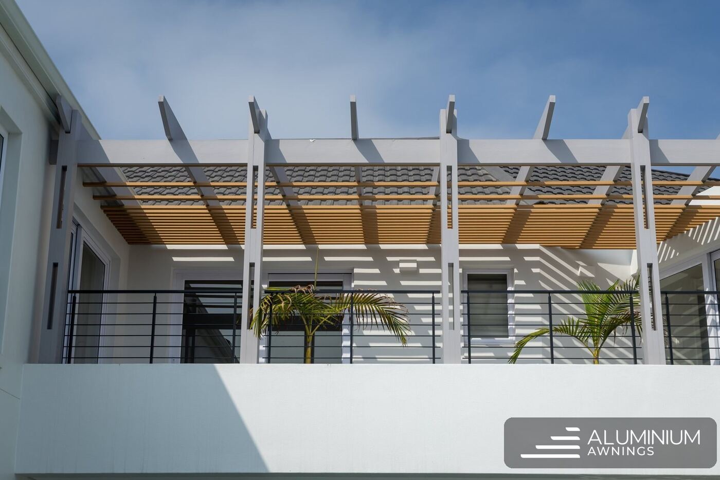 Composite pergola at a Mossel Bay home