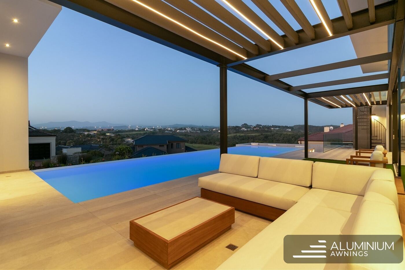 Poolside Composite Pergola, Sedgefield, Garden Route — view 2