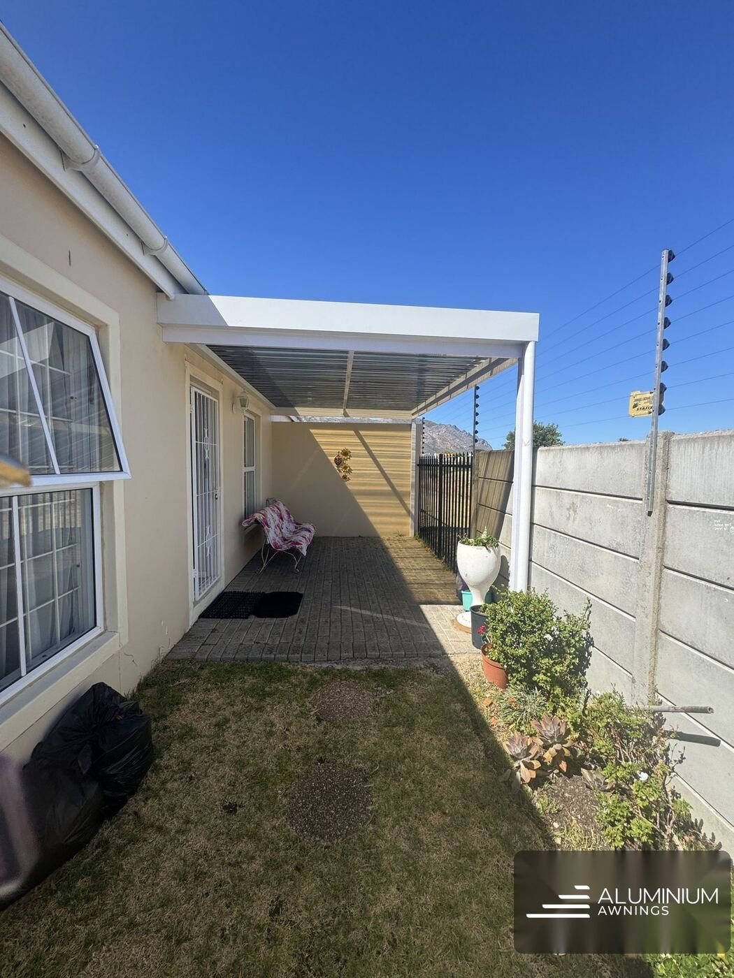 Aluminium Extruded Pergola, Gordon's Bay, Helderberg — view 3