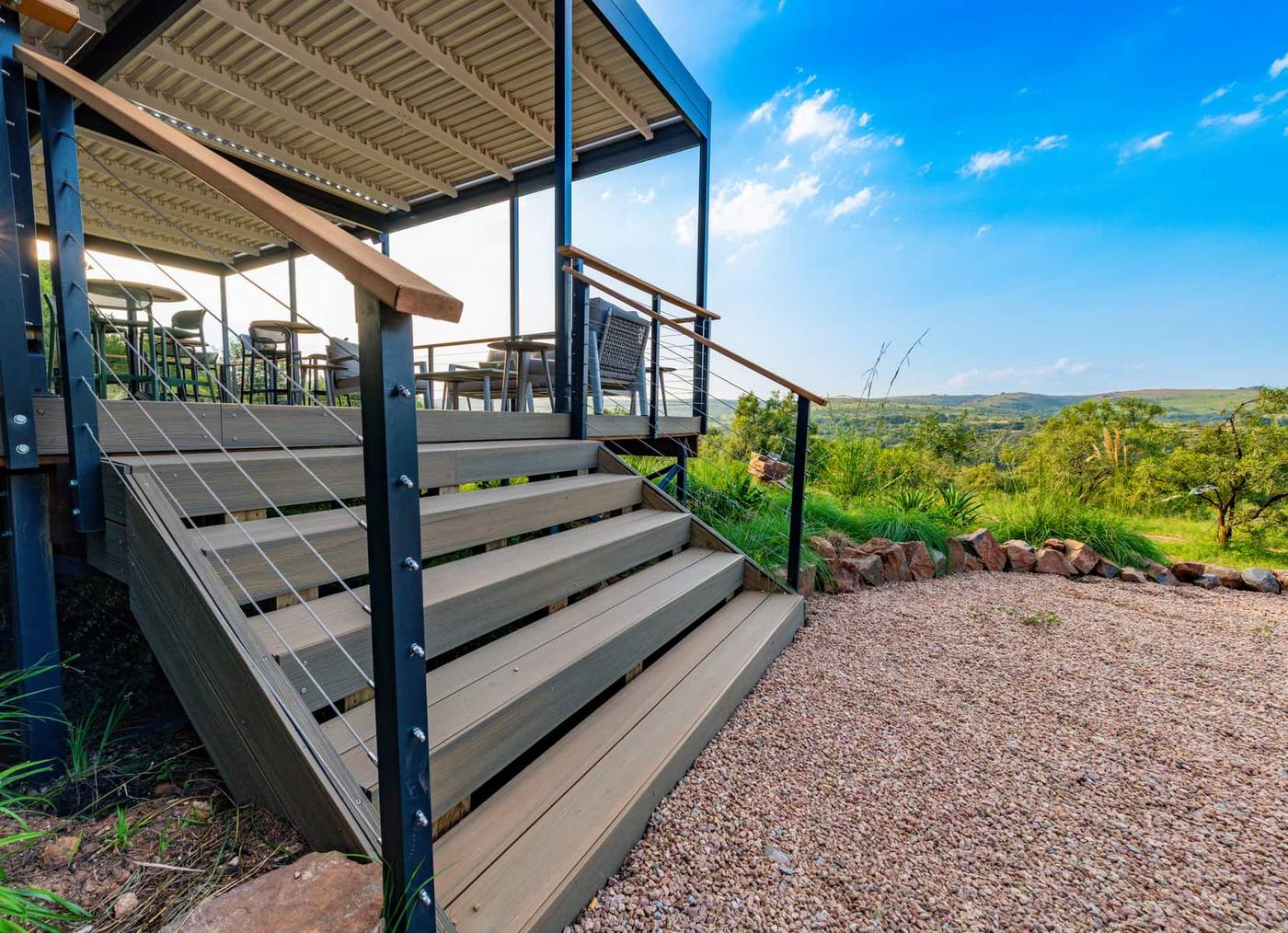 Composite boards cladding deck stairs and fascia
